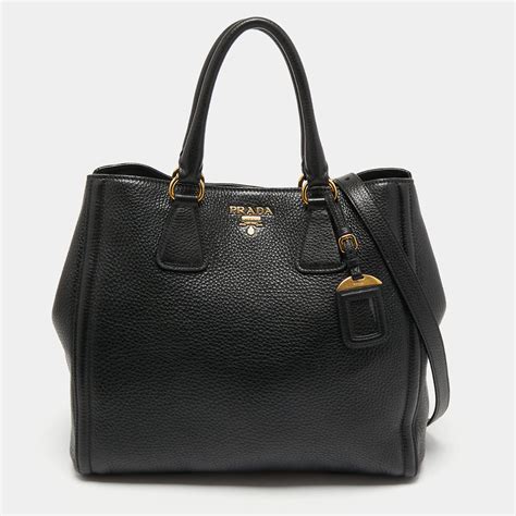 prada bag bn1713|Prada Black Vitello Daino Leather Tote Bag BN1713.